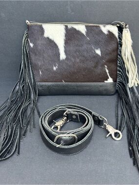 Raviani USA Cowhide Leather Crossbody Bag